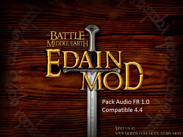 Pack Audio FR Edain Mod 4.4.1