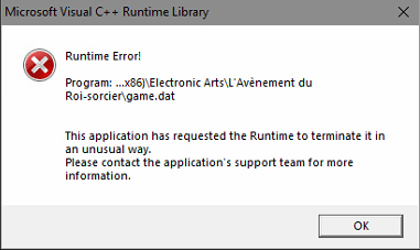 RUNTIME ERROR