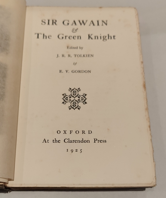 Sir Gawain and the Green Knight, édition Tolkien & Gordon, Oxford 1925