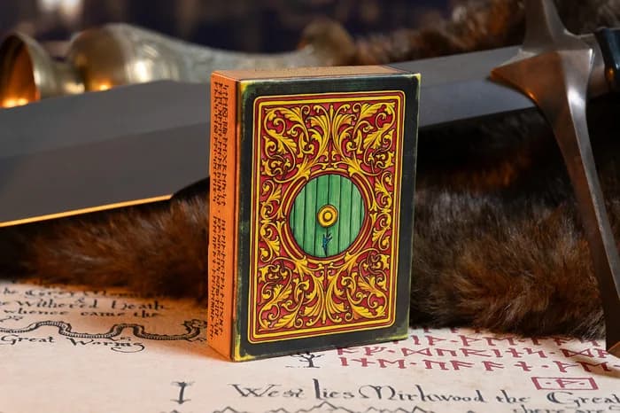 Le dos des cartes, orné de la porte ronde verte de Cul-de-Sac