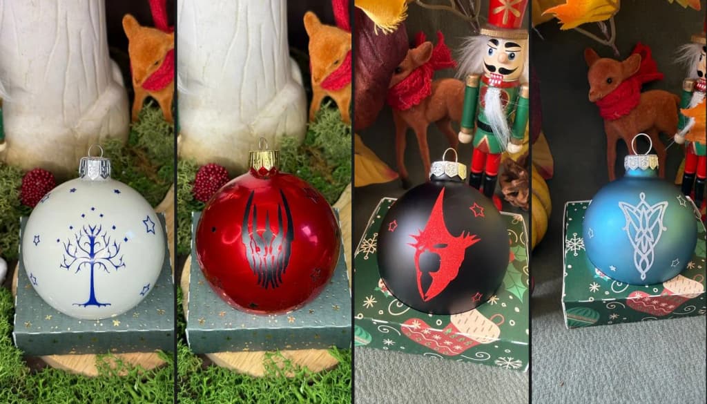 L'Atelier de Moino rouvre : boules de Noël Seigneur des Anneaux et calendrier de l'Avent JDR