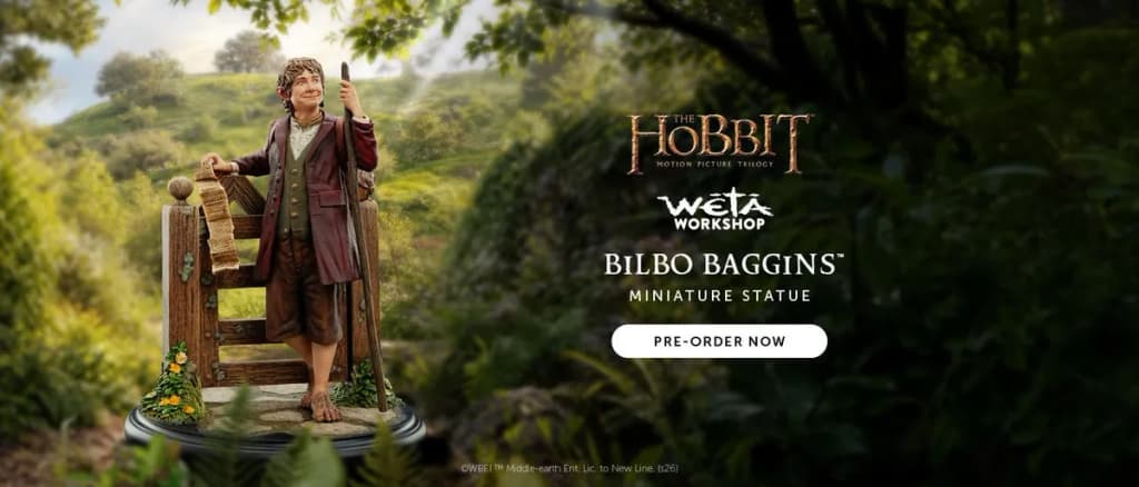 Wētā Workshop : une statue du roi Théoden et une mini statue de Bilbo en précommande