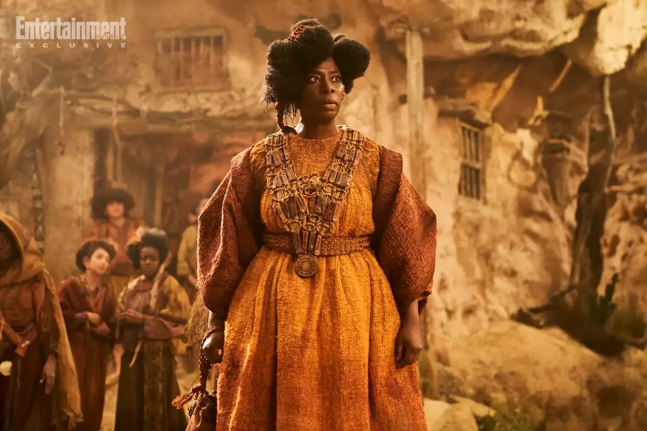 Tanya Moodie dans le rôle de Gundabel, cheffe des Fortauds