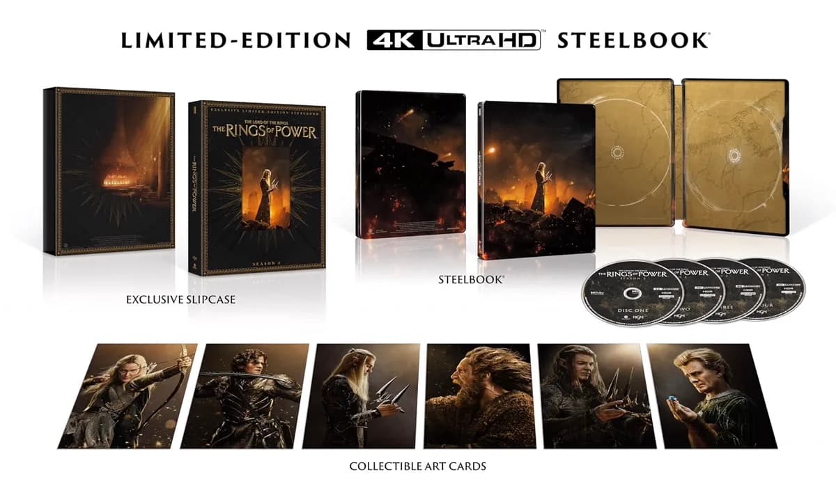 Détail du coffret SteelBook et des cartes d'art collector