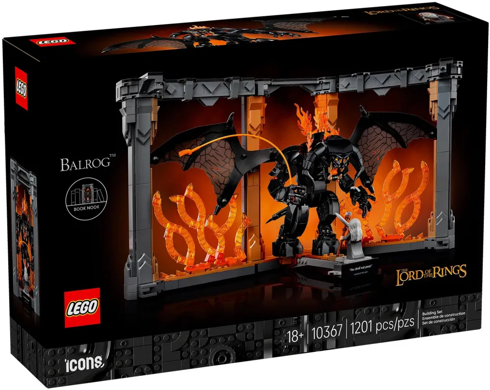 LEGO Icons : Book Nook Gandalf contre le Fléau de Durin (10367)